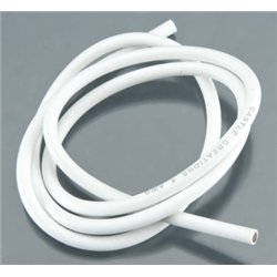 Kabel 90cm 08 AWG Vit