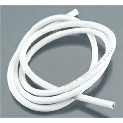 Kabel 90cm 08 AWG Vit
