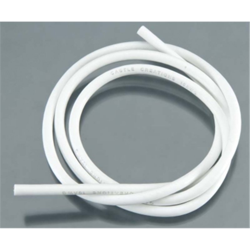 WIRE, 36", 10 AWG, WHITE