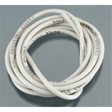 Kabel 150cm 13 AWG Vit