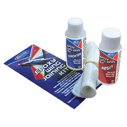 Epoxy Wing Joining Kit - Laminating Epoxy &amp; Fiberglass Cloth 50ml