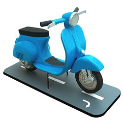 Classic Scooter Wood Model Kit Static