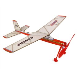 Cessna Friflyg Gummibandsmotor Balsabyggsats