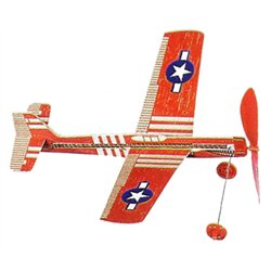 Mustang Friflyg Balsabyggsats Gummimotor