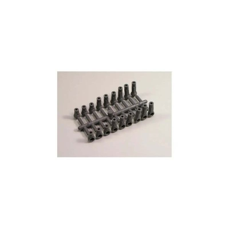 Ball End Caps hard, grey 4,8mm (12) Kyosho Lazer ZX7