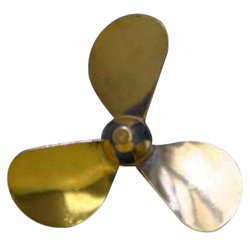 Brass Prop 3-Blade Left 2" dia