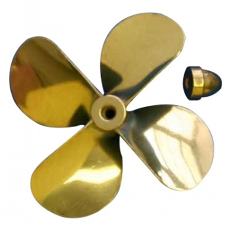 Brass Prop 4-Blade Left 3-5/8'' dia