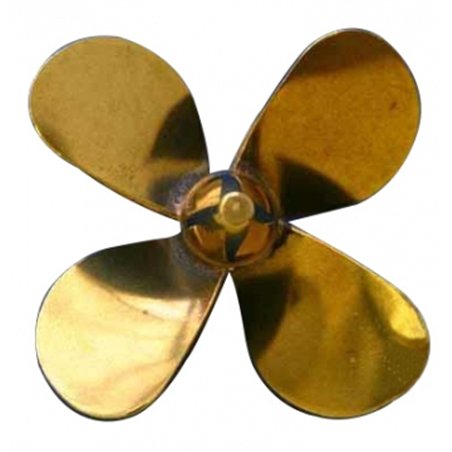 Prop Mässing 4-blad höger 2" dia