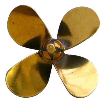 Prop Mässing 4-blad vänster 2'' dia