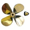 Brass Prop 4-Blade Left 3'' dia