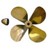 Brass Prop 4-Blade Right 3-3/8'' dia
