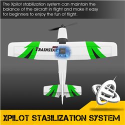 Trainstar Mini Gyro 3-Kanals 400mm RTF Grön