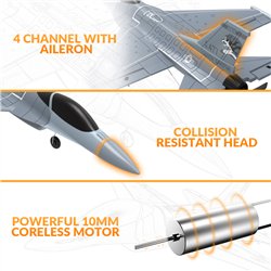 F16 Fighting Falcon Gyro 4CH 340mm RTF