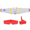 Wing, Tail Fin & Stabilizer P51D 400mm Red