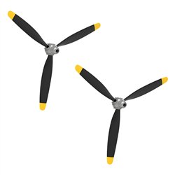 Propeller Komplett Set 3-bladig F4U Corsair V2 (2)