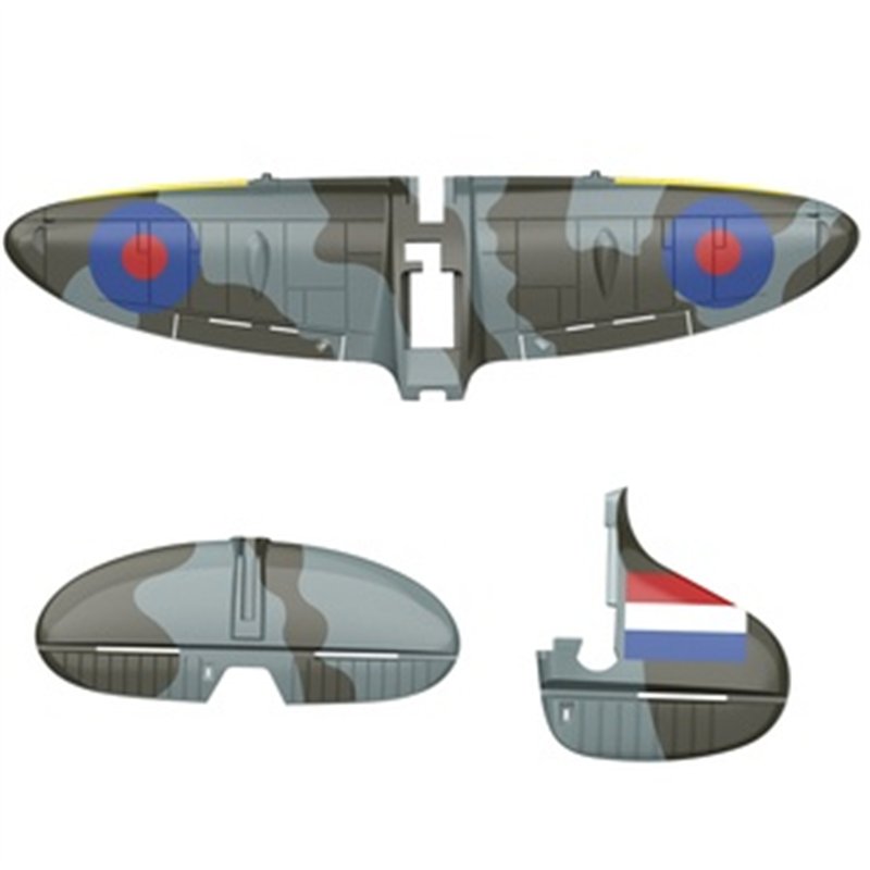 Vinge, Stjärtfena & Stabilisator Spitfire Grå