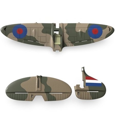 Vinge, Stjärtfena & Stabilisator Spitfire Grön
