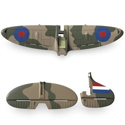Vinge, Stjärtfena & Stabilisator Spitfire Grön