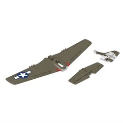 Vinge & Stjärt utan dekaler P51D Mustang 500mm