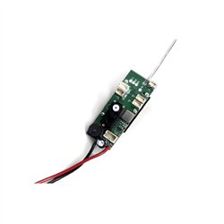 Receiver 4CH w. Gyro & Servos F16 BL 400mm