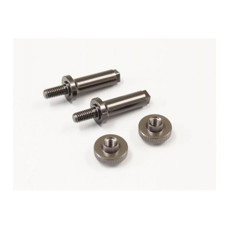 ALUMINIUM BATTERY POST SET RB6-RB7  (GUN METAL)