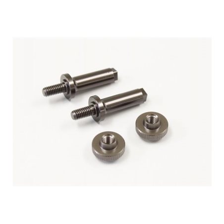 ALUMINIUM BATTERY POST SET RB6-RB7  (GUN METAL)