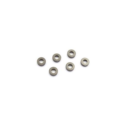 2MM ANODIZED WASHER (6) - GUN METAL