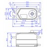 HPS-CD701 Driftservo 17kg 0.045s Lågprofil S.BUS/HV