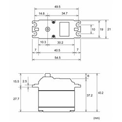 S-A601 Aircraft Servo 41kg 0.11s HV S.BUS