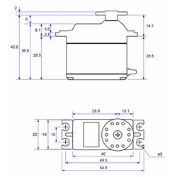S-C401 Car Servo 13.8kg 0.09s HV S.BUS