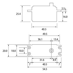 S-CD400 Servo Drift Car 8kg 0.08s HV/S.BUS