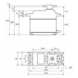 S-HC501 Heli Servo 13.8kg 0.09s HV/S.BUS2