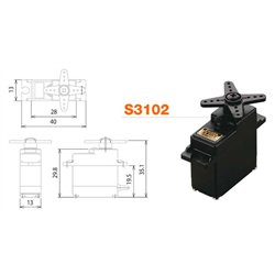 S3102 Micro Servo 4.6kg 0.20s (analog)