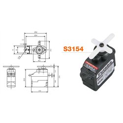 S3154 Digital Sub-Micro Servo 1,7kg 0.09s