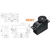 S9257 Digital Mini Heli Servo 2kg 0.08s 4.8V