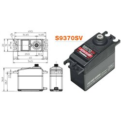 S9370SV Bil/Båt Servo 16.8kg 0.11s HV