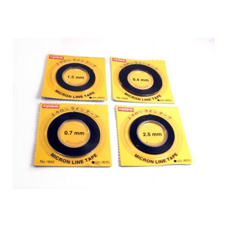 Black Micron Tape 0.7mm x 8m Kyosho