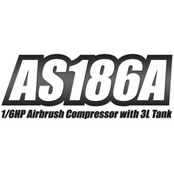 Airbrush Compressor 1/6HP with 3L Tank (0-4BAR)