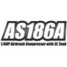 Airbrush Compressor 1/6HP with 3L Tank (0-4BAR)
