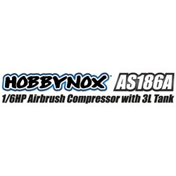 Airbrush Compressor 1/6HP with 3L Tank (0-4BAR)