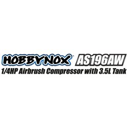 Airbrush Kompressor 1/4HP med 3.5L Tank (0-6BAR)