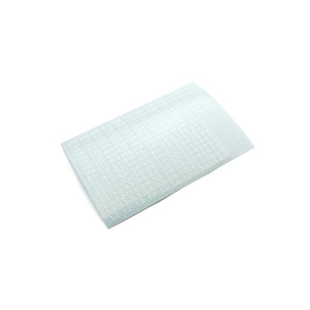 Decal Sheet Kyosho Shocks oil viscosities (White)