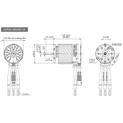 Motor EzRun 3652SD G3 3300kV BL Sensor