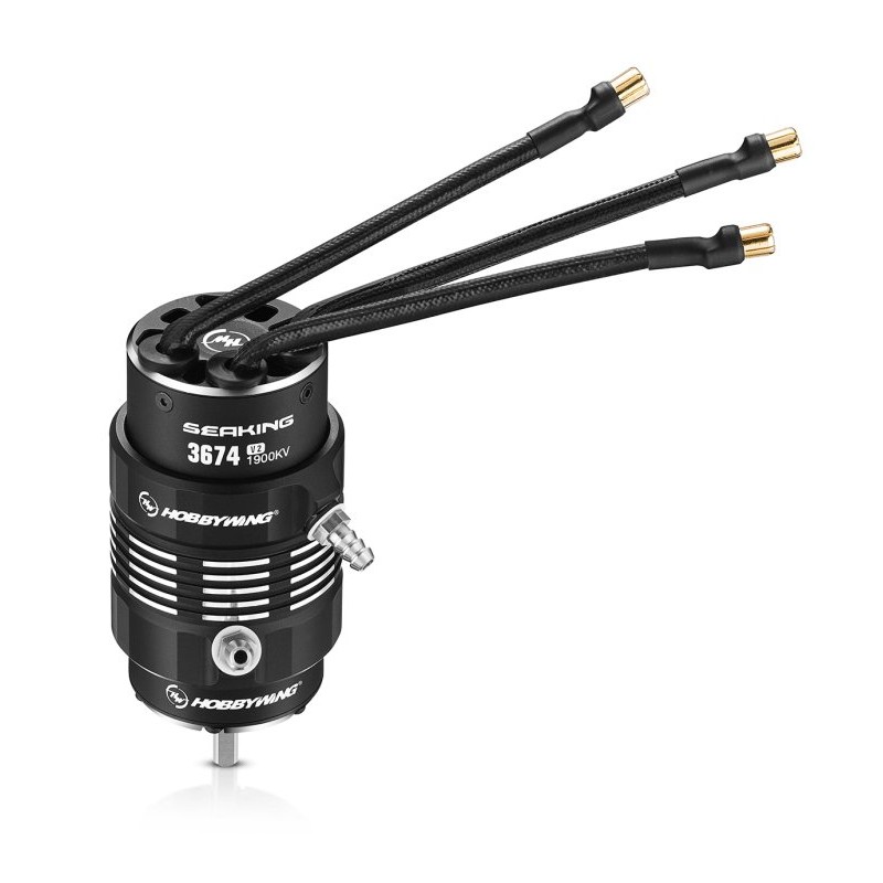 Motor Seaking 3674SL 1900kV Black V2 Båt 2-6S