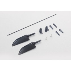 ABS Rudder (2) and rudder linkage set Binary