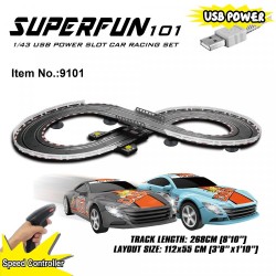 Slotracing Track Superfun-101 1/43 USB-Power 268cm