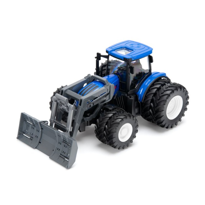 Traktor med dubbla hjul och schaktblad RC RTR 1:24