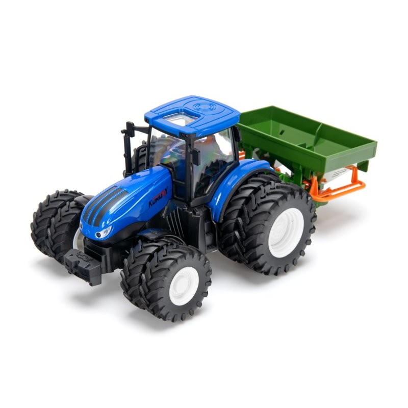 Tractor w. double wheels and fertilizer spreader RC RTR 1:24