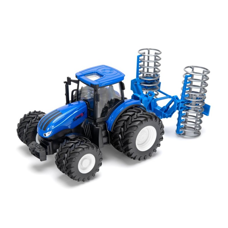 Tractor with double wheels and flattener RC RTR 1:24