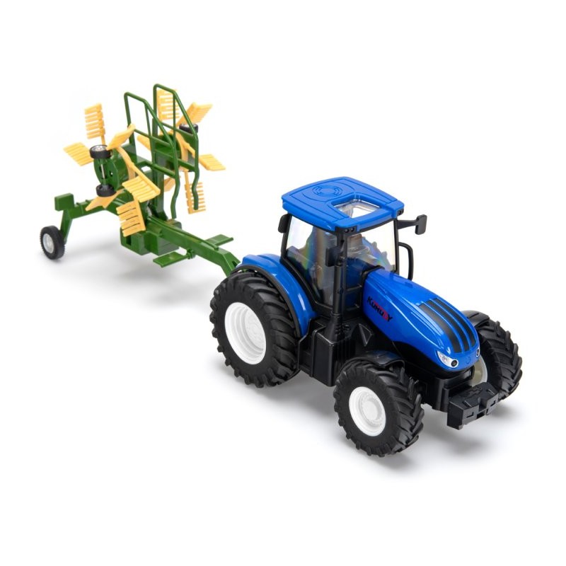 Tractor with haytedder RC RTR 1:24